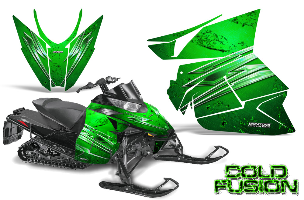 Arctic Cat Pro Climb Cross 2012 Graphics Kit Cold Fusion Green